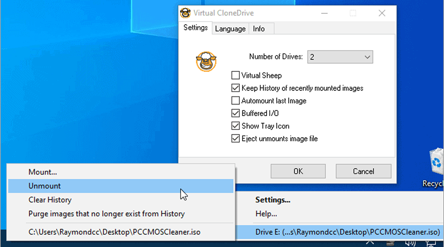 Mount BIN File
