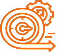Icon showing an agile development process for faster app delivery