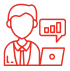Icon showing mobile app consulting and strategic planning