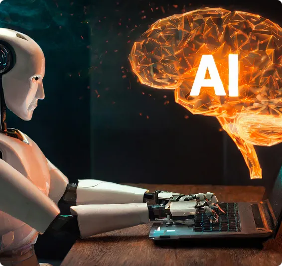 Image showcasing AI and ML technologies enhancing mobile app intelligence