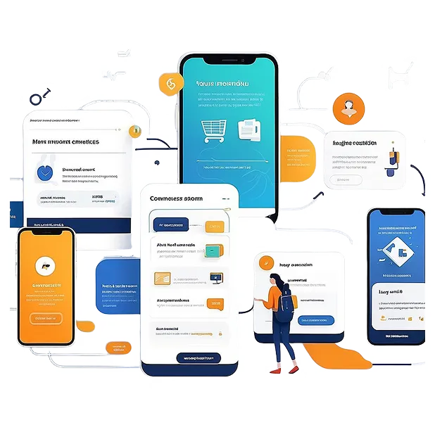 Image showing step-by-step iOS app development workflow from planning to deployment
