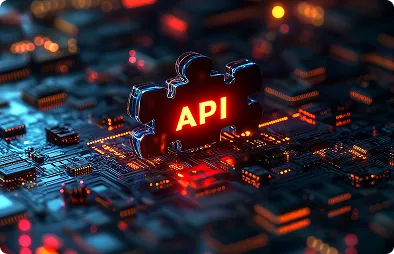 Image showing flawless API integration for connected and efficient mobile apps