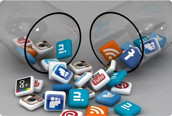 Image representing mobile app for social media interaction