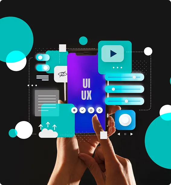 Image representing intuitive and user-friendly mobile app UI/UX