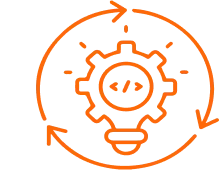 Icon showcasing a development approach centered around user experience