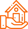 Icon showing digital and mobile solutions for the real estate industry